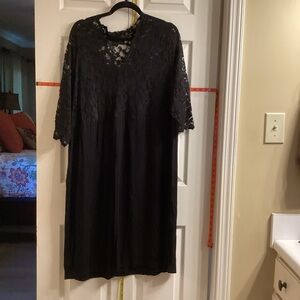 Karen Kane Black Lace Overlay Dress